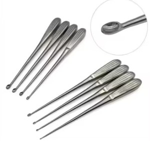 ช้อนขูดกระดูกเยอรมันขนาด4x5มม. ช้อนทำจากสเตนเลสสตีลยาว230มม. อุปกรณ์สำหรับศัลยกรรมกระดูก1ชิ้น - Product Image 6