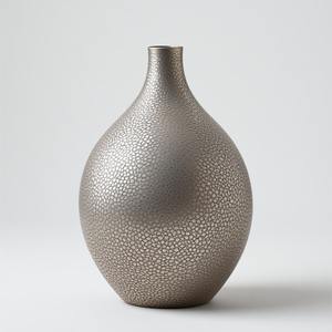 Jarrón Rústico de Hierro Hecho a Mano con Pulido Vintage y Tallado Artístico, Diseño Costero Ecológico para Interiores de Hogar Moderno - Product Image 3