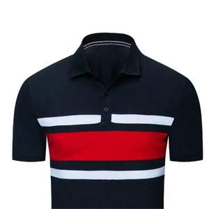 Nuevo algodón de talla grande para hombre al por mayor para camiseta de Polo personalizado bordado patrón sólido tejido de punto Tasa de fábrica - Product Image 6