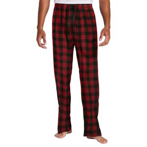 <b>Men</b> Flannel Lounge <b>Red</b> Pants with Pockets - Soft and Breathable Sleepwear <b>for</b> Daily Lounging and Comfortable Nightwear - Product Image 2