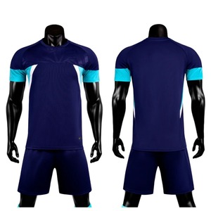 Conjunto personalizado de camiseta de fútbol para hombres y niños, camiseta de manga corta de secado rápido de 2 piezas personalizada y pantalones cortos, uniforme de fútbol, ropa deportiva - Product Image 5