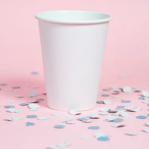 Tasse blanche simple jetable de boisson chaude jetable pour des parties pour le marquage à chaud de marque - Product Image 2