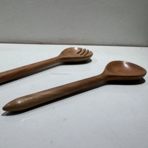 Handmade Eco-Friendly Acacia Wood 2-Piece Kitchen <b>Utensils</b> <b>Set</b> with Spoons From India - Product Image 1