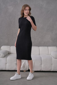 เดรสถักแขนสั้นสำหรับผู้หญิงชุดเดรสลำลองระบายอากาศได้ดีปรับแต่งได้ - Product Image 2