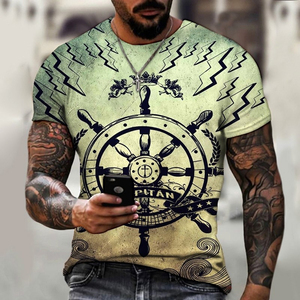 T-shirt pour homme de haute qualité, à séchage rapide, anti-plis, col montant, confortable, respirant, personnalisable par sublimation, en vente - Product Image 4