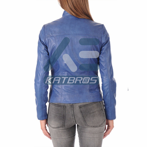 Veste en cuir véritable Freshlook pour femme, coupe contemporaine, légère, design chaud, haute qualité, vêtement d'extérieur tendance - Product Image 6