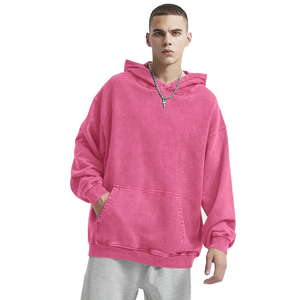 Sweat à capuche personnalisé 2024 surdimensionné délavé à l'acide fabricant 100% sweat à capuche en coton sweat à capuche vintage délavé de haute qualité sweats pour hommes - Product Image 1
