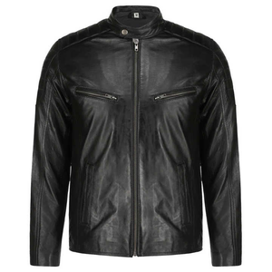 2025 veste en cuir pour hommes de conception personnalisée dans différentes tailles Logo personnalisé et étiquette veste de haute qualité - Product Image 2