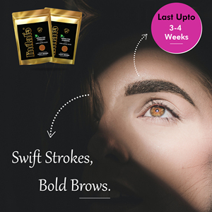 Eco-friendly Lawsonia Inermis Brow <b>Henna</b> <b>Powder</b> Kit Light Brown Eyebrow Tint Private Label Beauty Care Product - Product Image 6