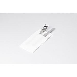 Serviettes de table Kanguro blanches 30x40cm, pliées 1/6, en tissu sec ultra-doux, 8 paquets, 60 pièces, B2B - Product Image 1