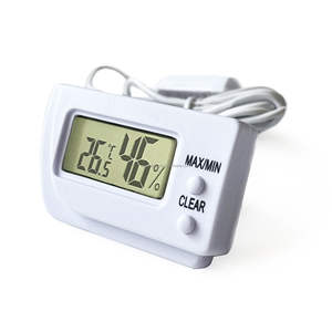 Termómetro Digital con Sonda de Mínimo-Máximo, Medidor de Humedad, Blanco - Product Image 5