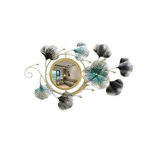 Miroir mural en fer métal de qualité exclusive Nouveau design élégant Miroir mural décoratif pour la maison Art mural Miroir de décoration de mariage à vendre - Product Image 1