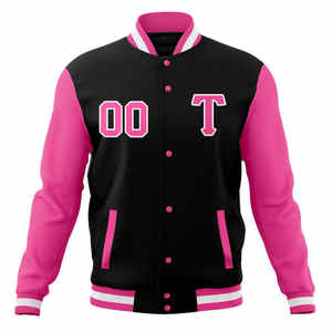 Chaqueta de béisbol universitaria de alta calidad para hombre en estilo Hip Hop de manga larga con bolsillos delanteros y cuello alto para hombre - Product Image 5