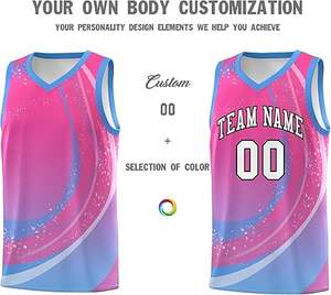 Personnalisé Hommes Basketball Jersey Ensembles Uniformes Respirant Sportswear Collège Jeunesse Formation Basket balle Maillot Couleur - Product Image 2