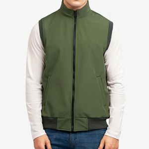 Blouson sans manches de qualité supérieure, léger, style streetwear, coupe-vent d'automne, blouson bomber zippé, respirant, pour l'extérieur, type doudoune - Product Image 1
