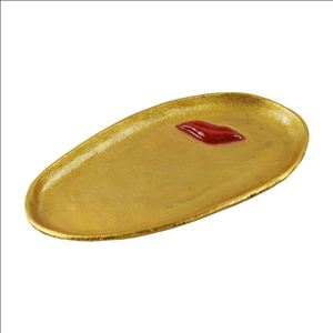 ถาดเสิร์ฟผลไม้แห้งสินค้าขายดีถาดโลหะสีทองสำหรับวางบนโต๊ะเครื่องครัวดีไซน์ทันสมัย - Product Image 2