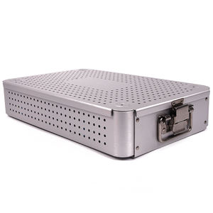 Caja de Esterilización para Instrumentos Quirúrgicos Laparoscópicos de Aleación de Aluminio, Doble Capa, Tamaño 540*250*100mm, por Taidoc International - Product Image 1