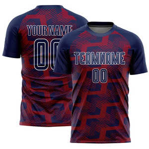 Fabricante de camisetas de fútbol personalizadas, uniformes de fútbol unisex para adultos, sublimación de secado rápido con nombres de jugadores, números de alta calidad - Product Image 2