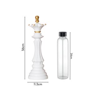 Reine Échecs Showpiece Parfait Décor À La Maison Idées Bureau Bureau ou Table D'étude Accessoire Style Antique Blanc Chesspiece Sculpture - Product Image 5