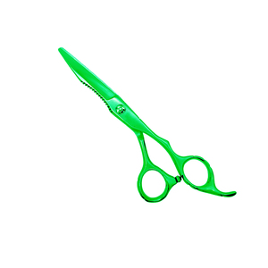 Tijeras de corte de pelo de lujo, tijeras de pelo de Color verde claro, herramienta de corte de pelo, tijeras de peluquero con reposapiés - Product Image 1