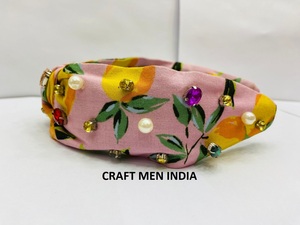 Wholesale <b>Elastic</b> Pearl Crystal European-American Style Customized Color Girls Hair Ties Designer <b>Headband</b> for Women Fast - Product Image 4