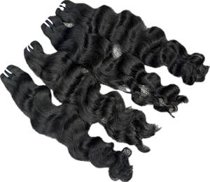 Trame Genius, vague naturelle, grand stock de cheveux vierges de qualité supérieure, cheveux vierges 100%, cheveux bruts vietnamiens, vente en gros - Product Image 3