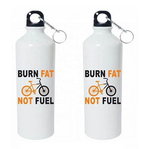 750ml personnalisé imprimé blanc en aluminium bouteille d'eau simple paroi léger Sports de plein air bouteille escalade crochet pour les personnes âgées enfants - Product Image 1