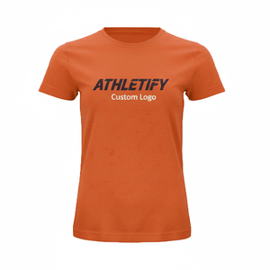 Camiseta de fútbol de color sólido personalizada para mujer con logotipo de equipo y números, ropa deportiva cómoda para entrenamiento y juego de partidos - Product Image 1