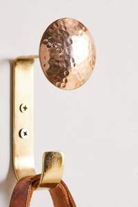 Ganchos para colgar ropa de pared con acabado dorado de metal de hierro, ganchos de metal con acabado dorado, proveedor mayorista indio - Product Image 3