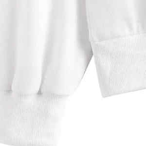 2025 nouveauté femmes dernier Style vêtements d'hiver sweat-shirt Logo personnalisé blanc pull coton sweat au prix de gros - Product Image 6