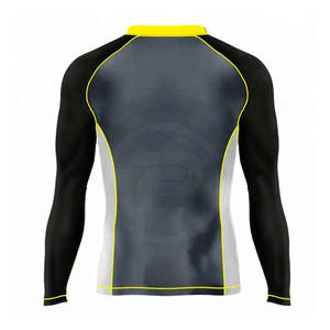 Nueva Llegada, Rashguard de MMA con Color Personalizado, Ropa Deportiva Transpirable y Moderna, Spandex/Poliéster, Manga Larga, Alta Calidad para Hombre - Product Image 2