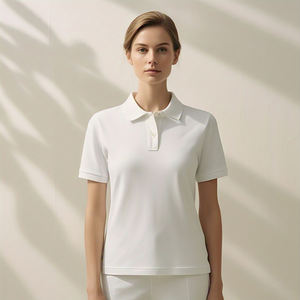 Camiseta Polo de manga corta ligera para mujer de alta calidad 100% algodón poliéster ropa deportiva transpirable Golf para Polo camiseta - Product Image 5