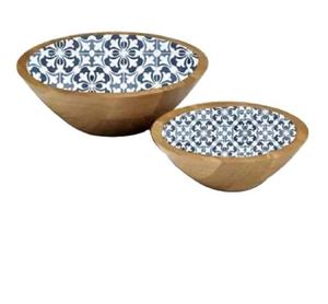 Tazón de Madera con Acabado Esmaltado Duradero y Seguro para Alimentos, para Mesa de Comedor, Decorativo y para Servir Ensaladas y Frutas - Product Image 2