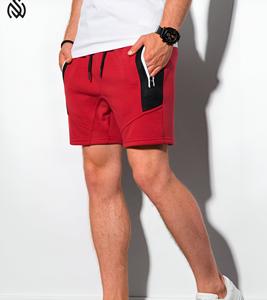 Pantalones cortos de chándal de lana de algodón informales para hombre con bolsillos Patrón sólido Tamaño XS Venta al por mayor Marca de entrenamiento Loose Fit Slim Fit Opciones - Product Image 2