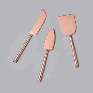 Juego de Cuchillos para Queso de Diseño en Dorado para Cocinas Domésticas, Herramientas de Corte de Queso de Acero Inoxidable al por Mayor para Hoteles y Restaurantes - Product Image 3