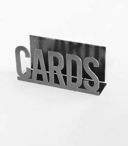 Porte-cartes en métal noir de qualité supérieure Porte-décoration de table moderne Design élégant pour le bureau à domicile et les événements à un prix abordable - Product Image 6