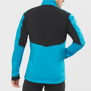 Veste Softshell pour homme à fermeture éclair tendance Col montant Imperméable Protection solaire Séchage rapide Respirant Saison hivernale - Product Image 2