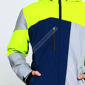 Chaquetas Cortavientos con Capucha Reflectantes Personalizadas a Bajo Precio para Hombre, Ropa de Trabajo de Invierno con Opciones de Color Neón - Product Image 6