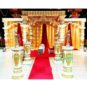 Magnífico Mandap de Boda con Pilares, Diseño Atractivo de Boda en los Países Bajos, Mandap de FRP, Mandaps Hindúes para Bodas en Venta en Washington - Product Image 1