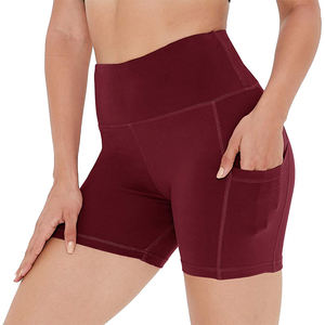 Pantalones cortos elásticos de verano para mujer, cintura media, ajuste personalizado, patrón sólido, Yoga, botín, Jogger, deporte, gimnasio, Fitness, Jogger, pantalones cortos para niñas - Product Image 6