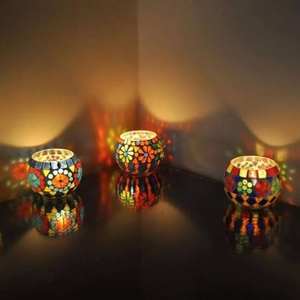 Portavelas Mosaico Vidrio Multicolor (Surtido) - Product Image 4