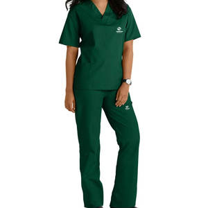 Ensemble de vêtements de travail multi-poches pour infirmière Ensembles d'uniformes pour dames Costumes d'hôpital médical Ensembles de blouses pour médecins dentaires sur mesure - Product Image 1