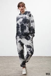 Chándal de algodón 100% de gran tamaño, sudadera de manga larga Multicolor lavada con ácido 2023, para correr con Tobillo, artículo de alta calidad GSM OEM - Product Image 3