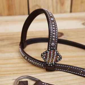 Juego de Cabezada y Pechera para Caballo Estilo Occidental de Lujo, Cuero de Primera Calidad con Pedrería, Hecho a Mano, Equipo de Equitación Personalizado - Product Image 2