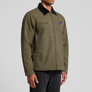 Veste en toile pour homme de style classique, matière résistante sur le devant, coupe décontractée, séchage rapide, respirante, adaptée aux activités de plein air - Product Image 2