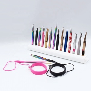 Venta al por mayor OEM fabricante y especializado en la producción de hermoso diseño de acero inoxidable pinzas de extensión de pestañas - Product Image 2