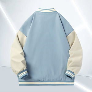 High Quality Oversized Varsity Jacket for Men Custom Print Embroidered Stand Collar High Street CollegeBaseballjacket for men - Product Image 5