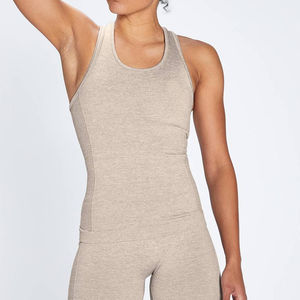 Seamless Fitness <b>Women</b> <b>Tank</b> <b>Tops</b> Gym Use Sport with High Collar <b>Knitted</b> Fabric Casual Style <b>for</b> Spring Training <b>Women</b> <b>Tank</b> <b>Tops</b> - Product Image 1