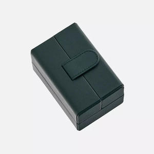 Double Door Leather <b>Watch</b> Box Single Slot <b>Watch</b> Packaging <b>Case</b> with Suede Lining Outer Gift Box Custom Wholesale - Product Image 3