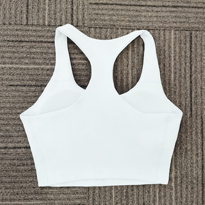 Logotipo personalizado Tops deportivos de las mujeres Sujetador deportivo personalizado Mujeres Sujetador de entrenamiento de tela suave transpirable de alto impacto Mujeres Gimnasio Sujetador deportivo - Product Image 5